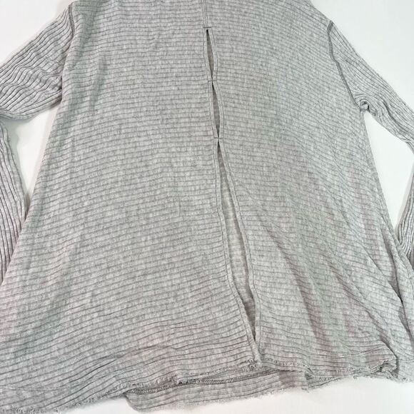 Free People We The Free Pullover Sweater Women's Medium Cowl Neck Rib Split Back - Picture 9 of 10